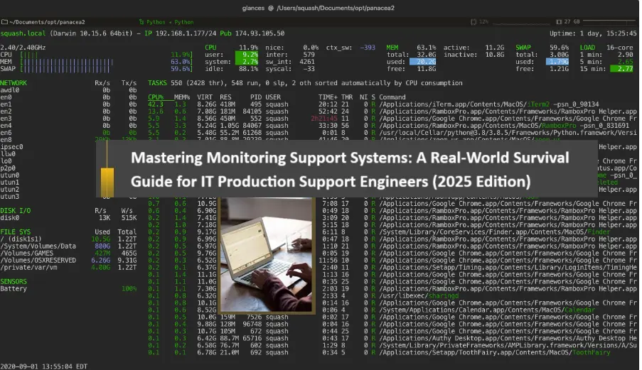Mastering Monitoring Support Systems: A Real-World Survival Guide for IT Production Support Engineers (2025 Edition)