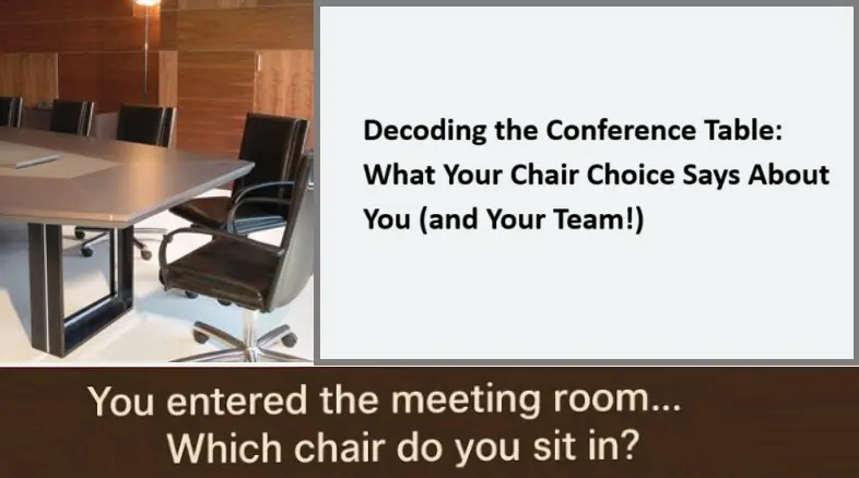Decoding the Conference Table: What Your Chair Choice Says About You (and Your Team!)